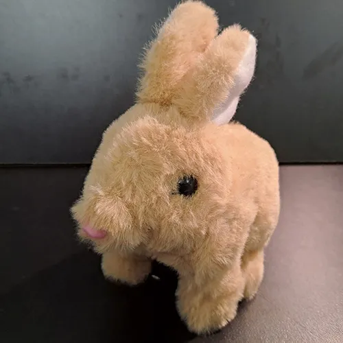 Battery-operated toy rabbit