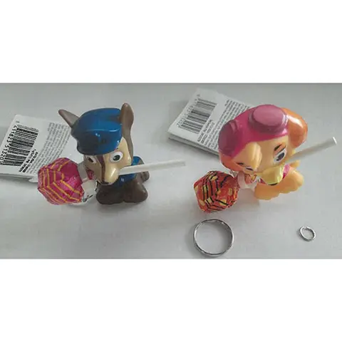 Key ring with toy