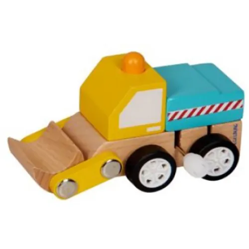 Wooden toy truck