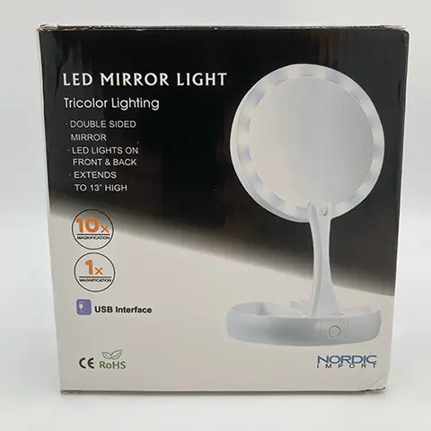 Mirror with LED lights