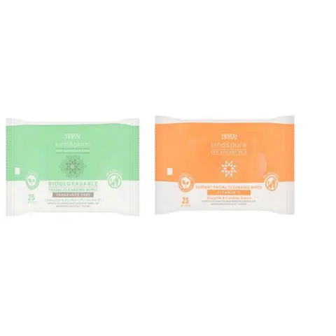 Facial cleansing wipes