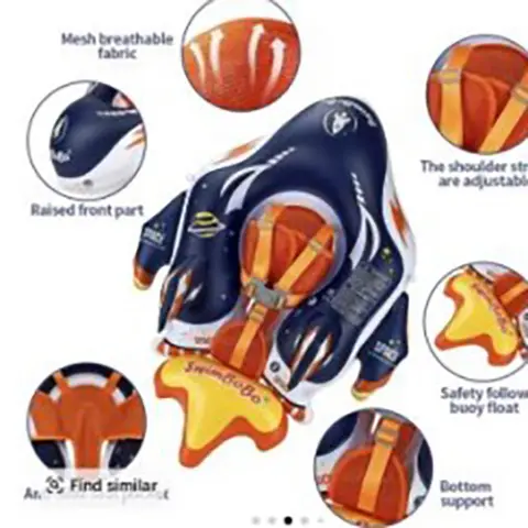 Inflatable swim seat