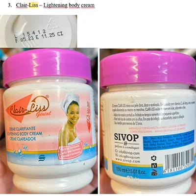 Skin lightening cream