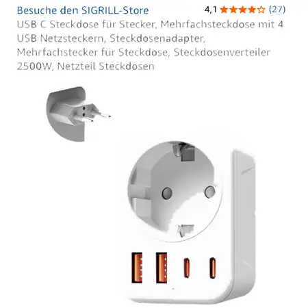 USB power adaptor