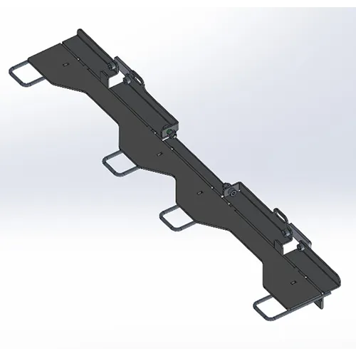 Vehicle part / ISOFIX attachment system