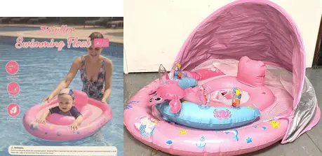 Inflatable swim seat