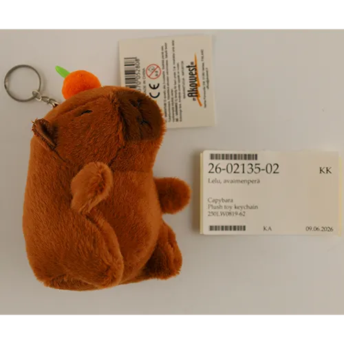 Key ring with soft toy