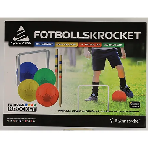 Football croquet toy set