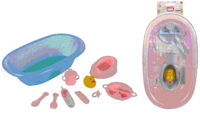 Пластиковая ванночка и аксессуары