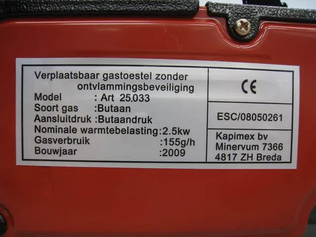 Portable gas stove