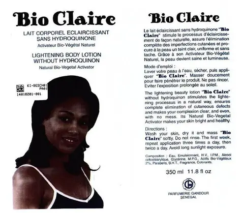 Skin lightening product
