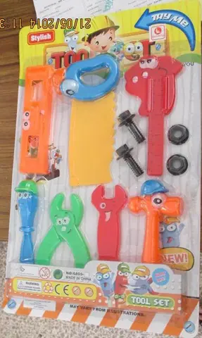 Set of toy tools