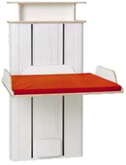 Baby changing table with plastic mattress