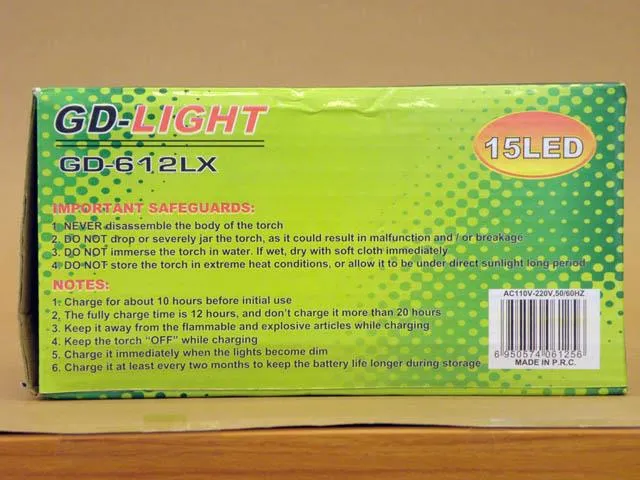 Rechargeable torch