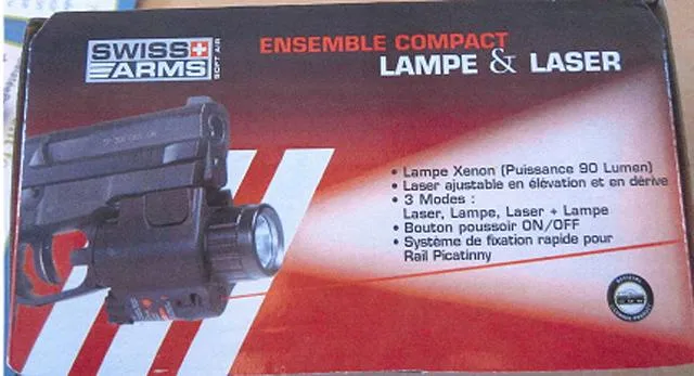 Laser sight for air gun "Ensemble Compact, Lampe &