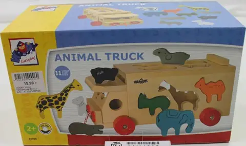 Wooden pull along toy