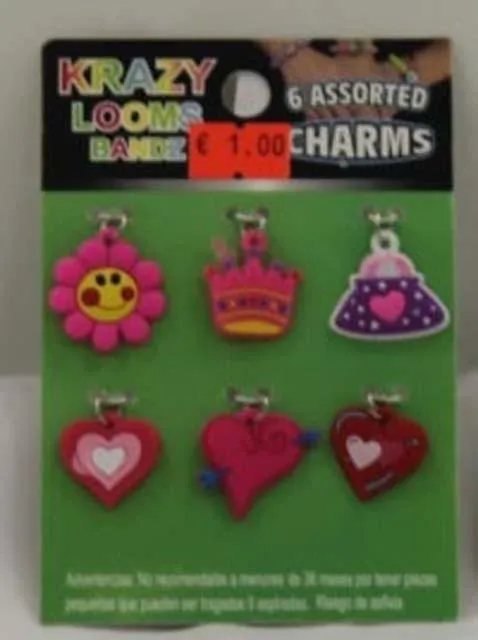 Charms for loom bands
