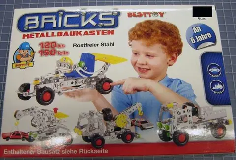 Metal construction kit