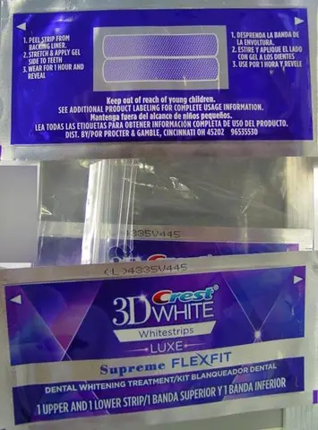 Teeth whitening strips