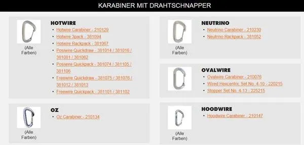 Carabiner / quickdraw