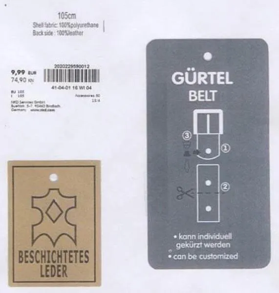 Leather belt