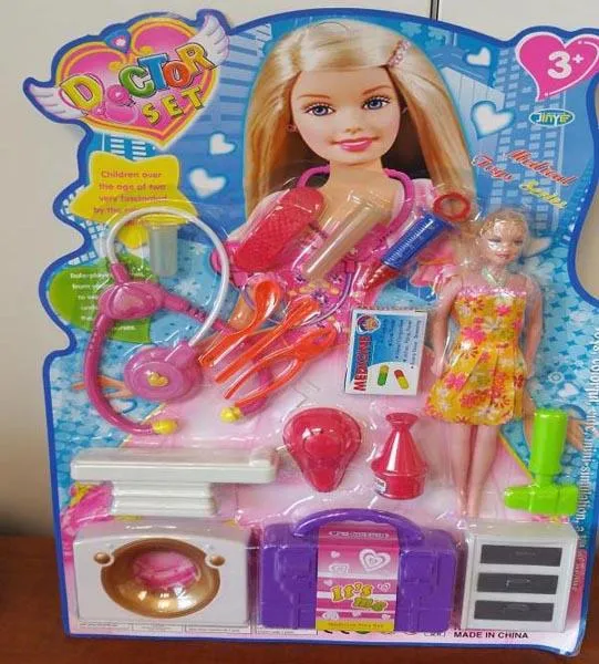 Doctor set with a doll