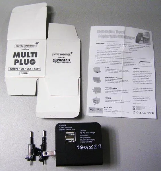 Travel plug adaptor