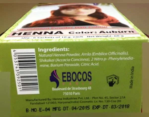 Hair colouring product