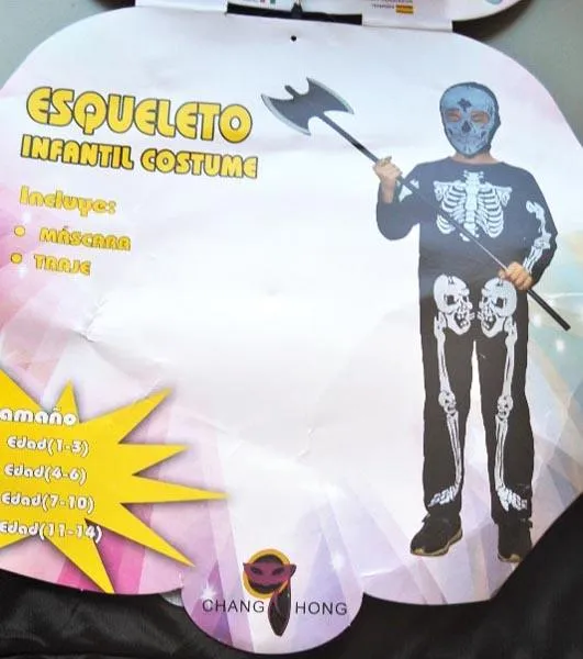 Children's skeleton costume