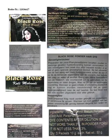 Краска для волос на основе хны Henna Hair Dye Black Henna