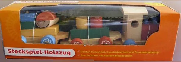 Wooden toy train