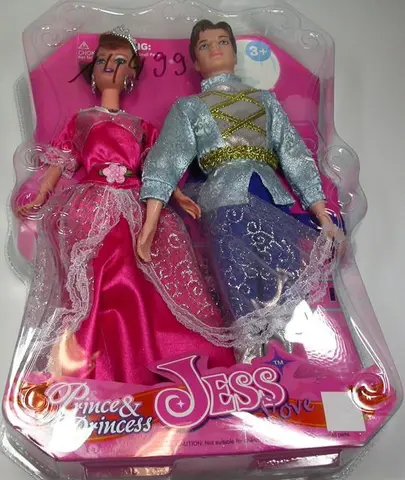 Пластиковые куклы «Jess Prince & Princess set of dolls
