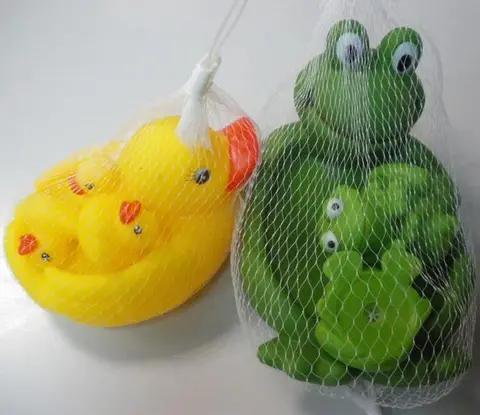 Игрушки для ванны (утки и лягушки)