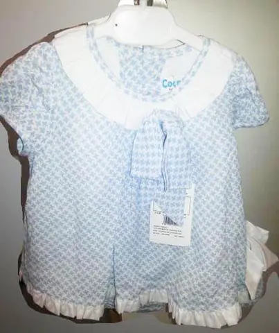 Babies' dress with cap