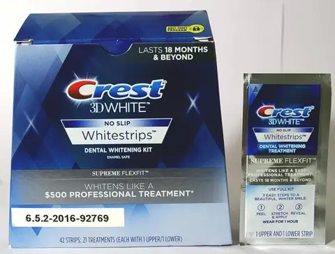 Teeth whitening strips