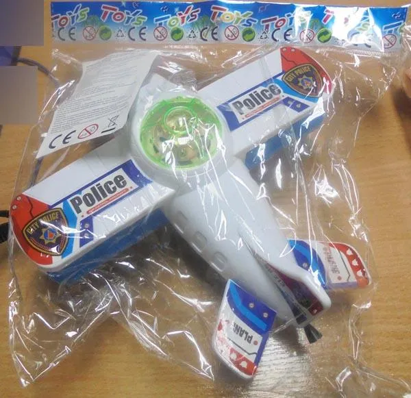 Plastic toy aeroplane