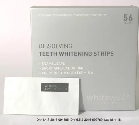 Teeth whitening strips