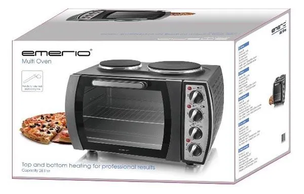2-in-1 Mini oven with hot plates