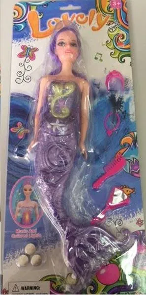 Plastic doll mermaid