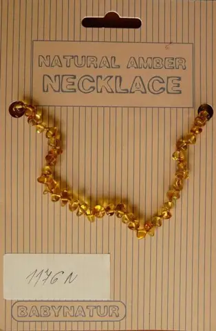 Янтарное ожерелье для прорезывания зубов "Natural Amber Necklace"
