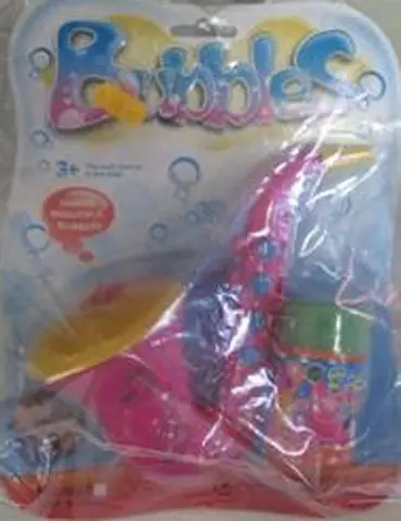 Пластиковый пистолет для мыльных пузырей "Bubbles"