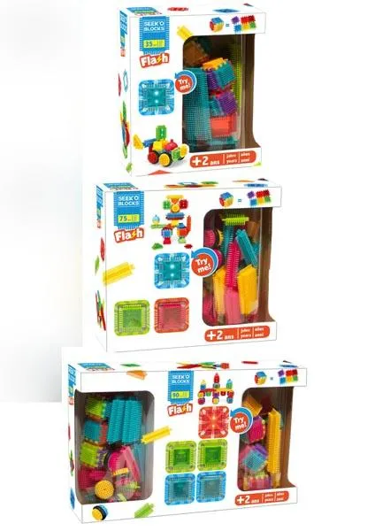 Plastic toy blocks