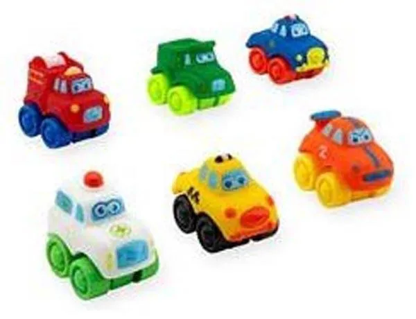 Plastic toy cars
