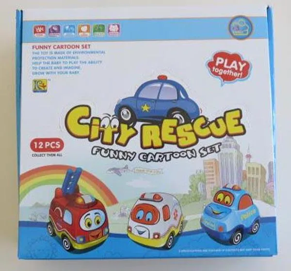 Toy plastic cars