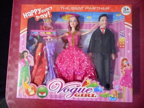 Set of plastic dolls