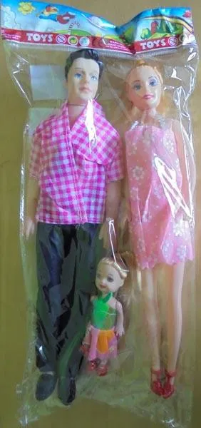 Plastic doll set