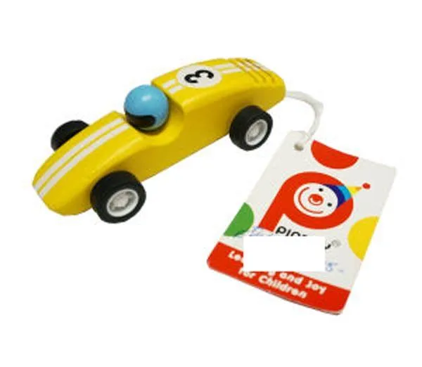 Wooden racing car