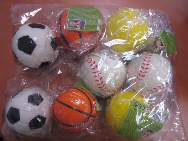 Squeezable balls