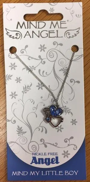 Necklace with angel pendant