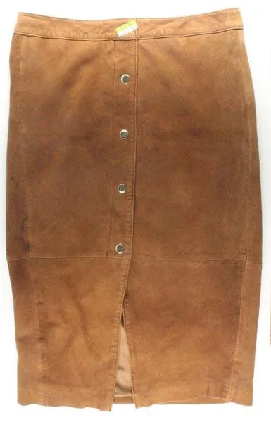 Suede skirt